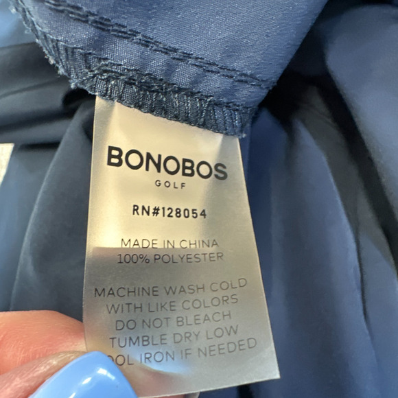 Bonobos Golf Pants Men 35x30 Tailored Blue Performance Chino Lightweight Comfort - Picture 4 of 9